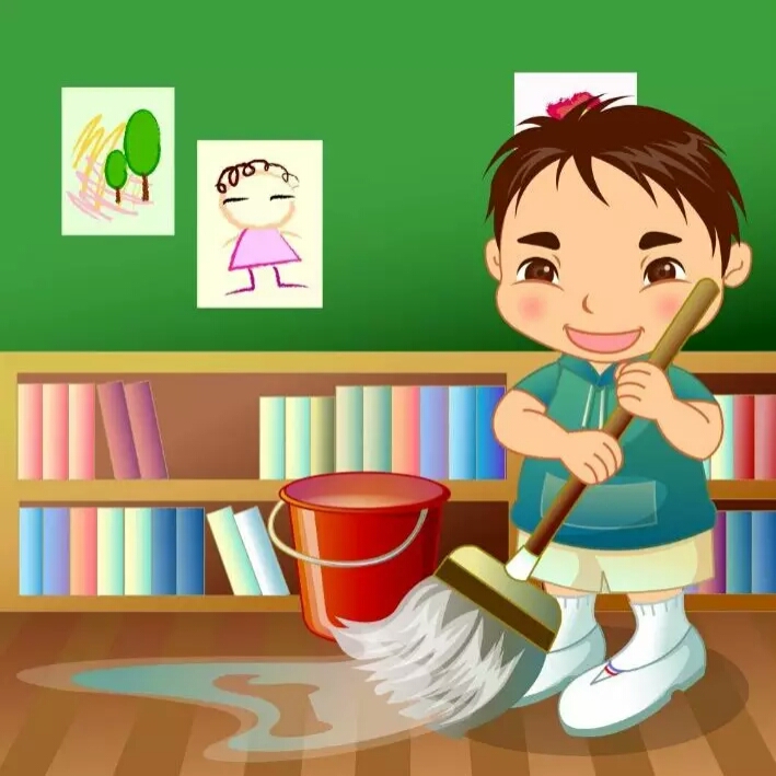 每天一句生活英语35:help me clean up the house.