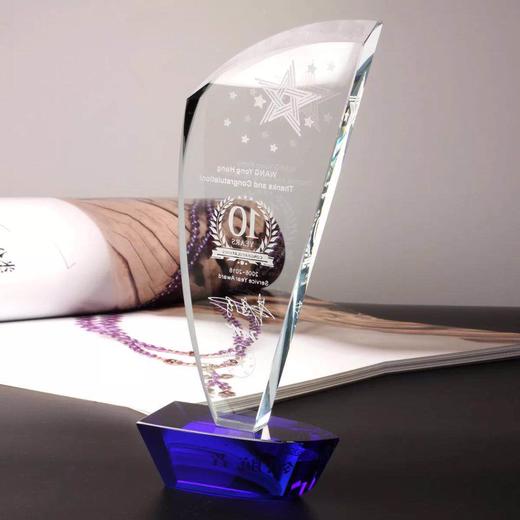 水晶奖杯 定制奖牌创意纪念品定做 奖杯制作 五角星奖杯 比赛奖杯 商品图1
