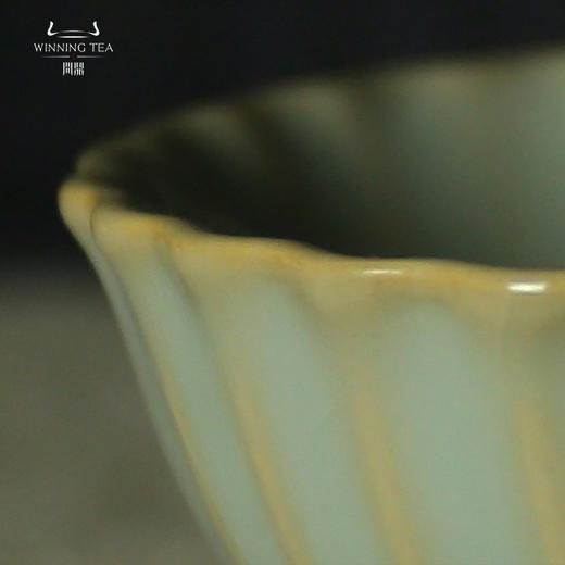 问鼎汝瓷天青菊瓣杯 汝窑单杯功夫茶杯茶具 老款下单前先咨询客服 商品图2