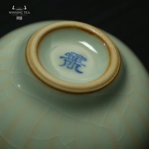 问鼎汝瓷天青菊瓣杯 汝窑单杯功夫茶杯茶具 老款下单前先咨询客服 商品图3