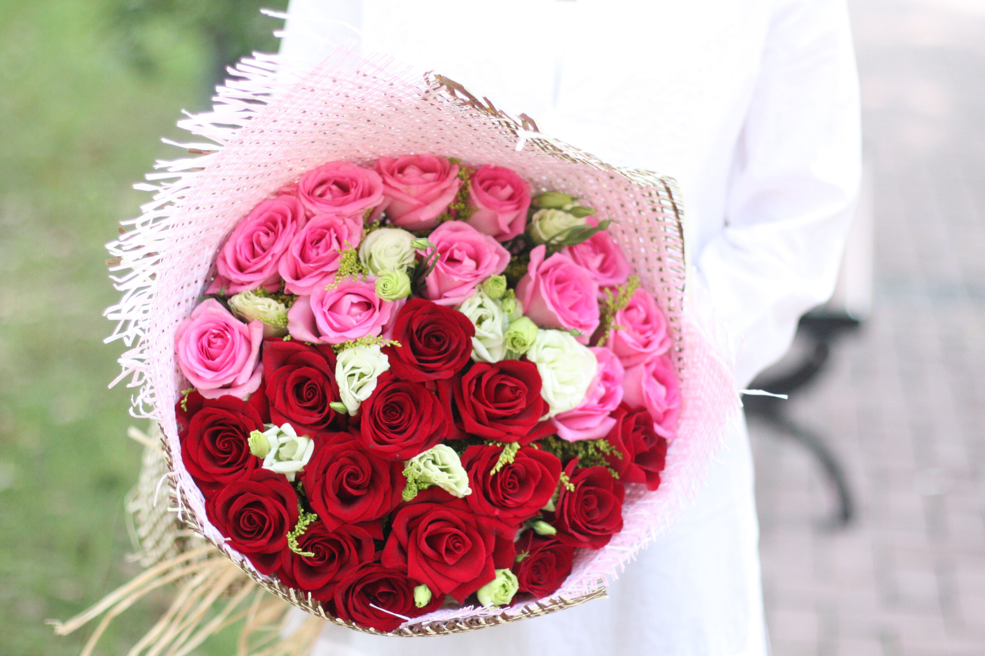 爱你一生一世丨13朵粉玫瑰14朵红玫瑰