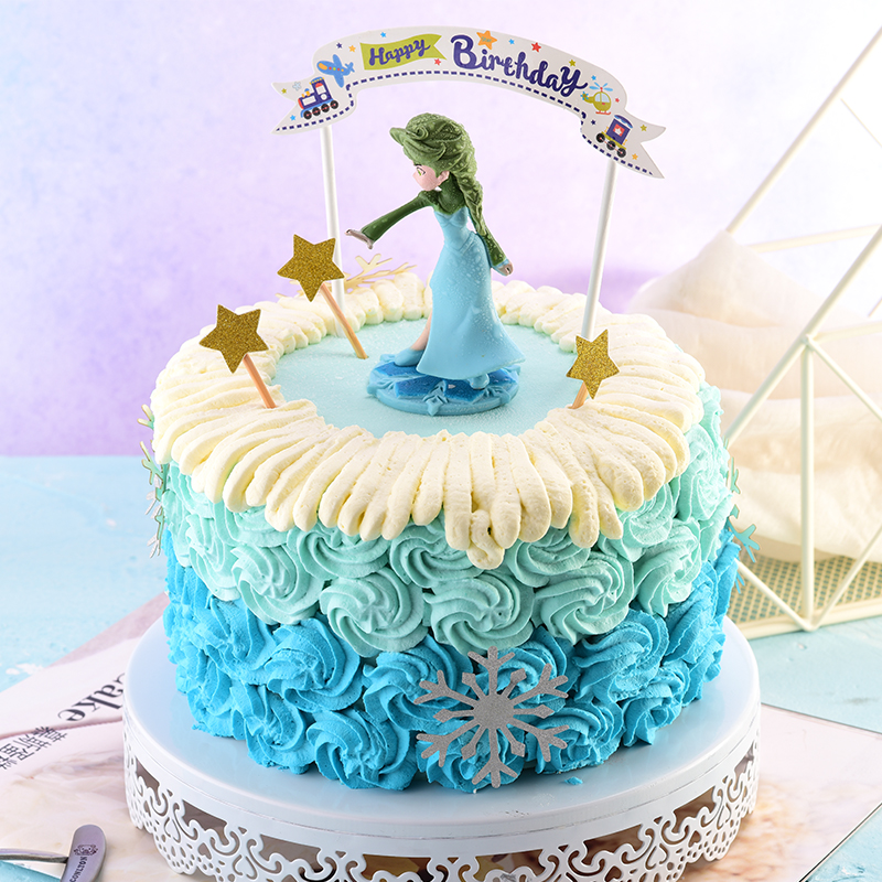 冰雪奇缘生日蛋糕