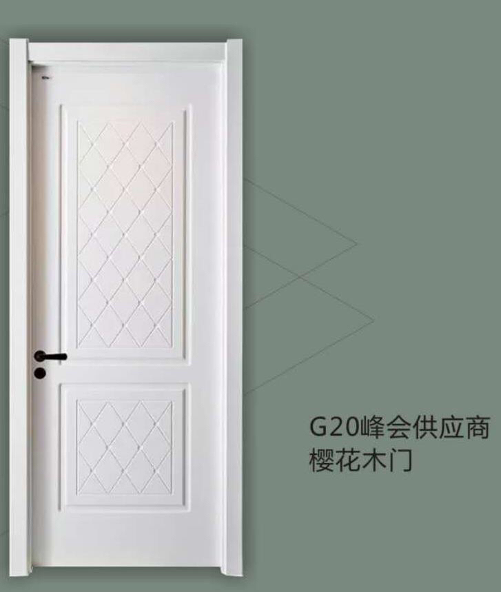 樱花,平板或简单凹槽(免漆门)含门套不含五金