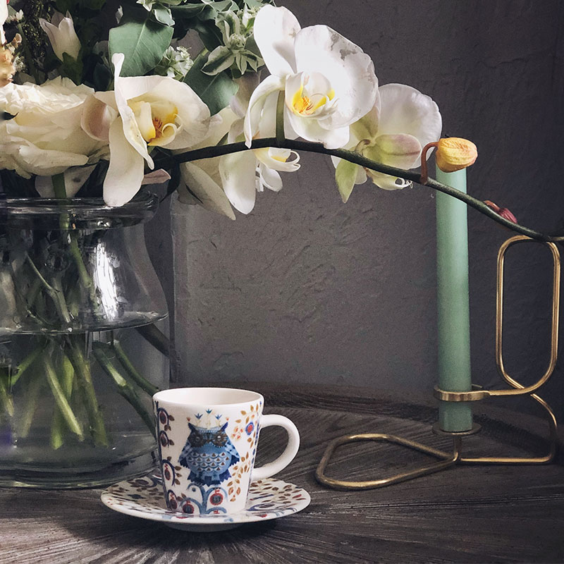 Iittala 意式浓缩小咖啡杯碟 魔幻森林系列