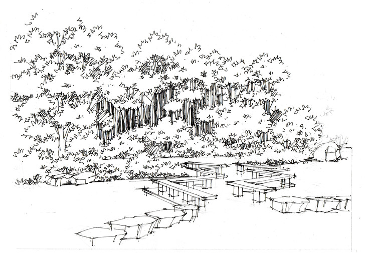 上海人民公园景观手绘临摹步骤图杭州手绘培训组