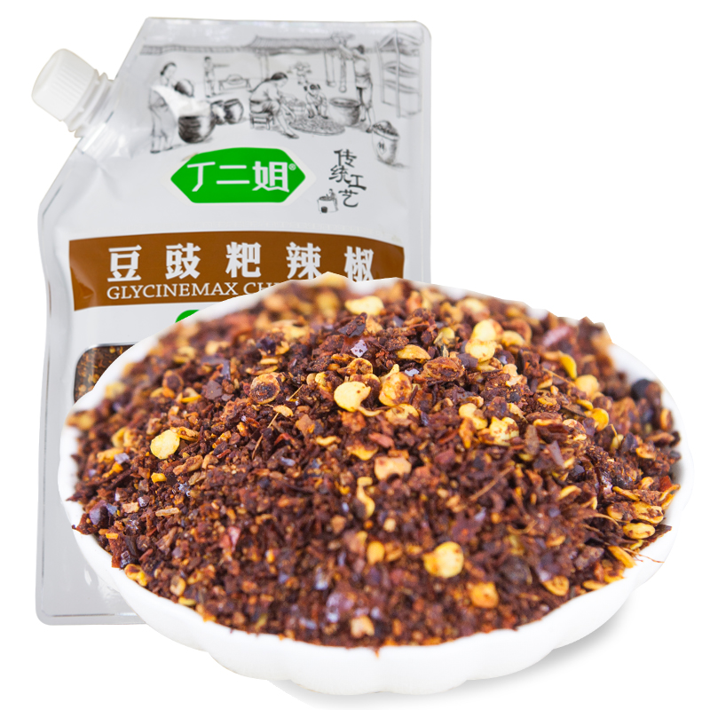 丁二姐豆豉粑辣椒500g/袋