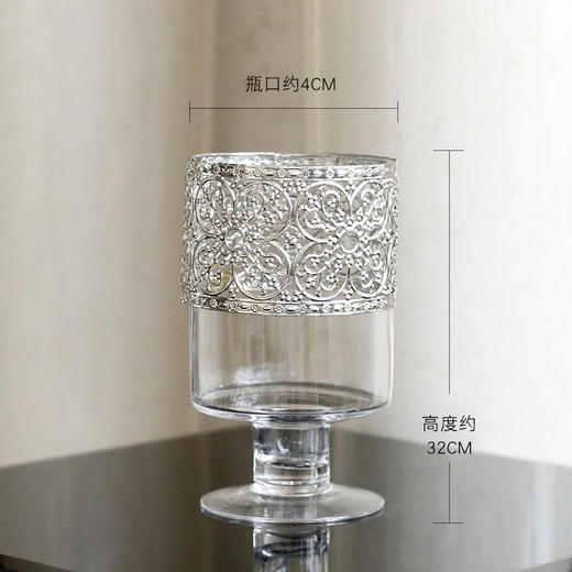 原野简约清新风仿真花假花套装玻璃花瓶客厅电视柜卧室装饰花摆件 商品图1