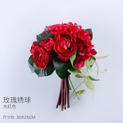 原野简约清新风仿真花假花套装玻璃花瓶客厅电视柜卧室装饰花摆件 商品图2