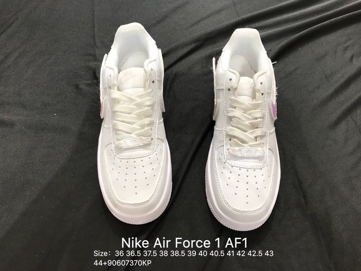 耐克专柜真标 nike air force 1 af1 水晶镭射换勾魔术贴板鞋