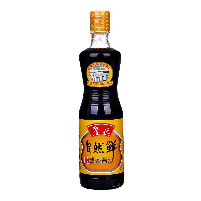 鲁花自然鲜酱香酱油500ml送160ml