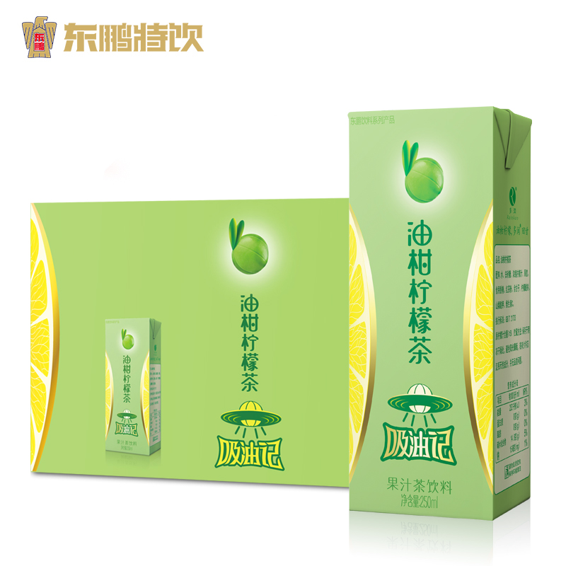 东鹏油柑柠檬茶 250ml*16盒/箱 柠檬果汁茶饮料
