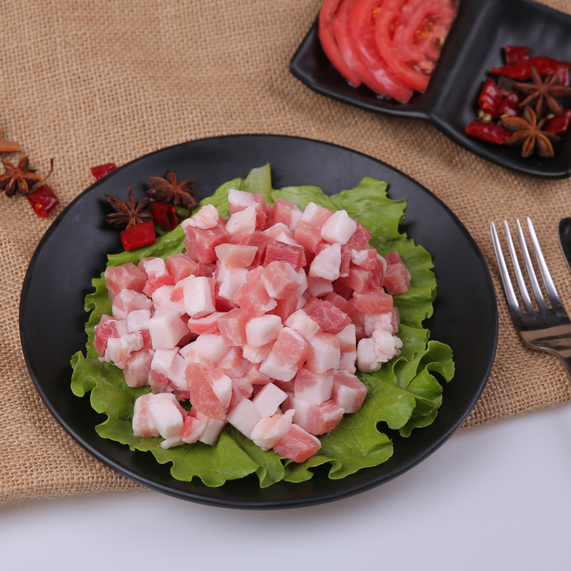 裕滨纯粮年猪肉(冷鲜肉)五花肉丁400g/盒