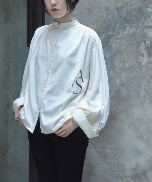 Toteme pf18 米白色原丝宽袖上衣 商品图1