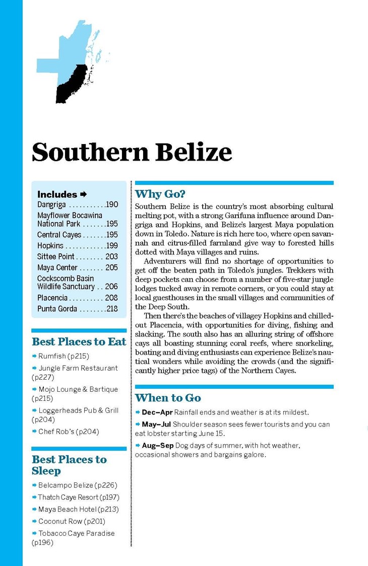 伯利兹旅游指南 第6版 英文原版 lonely planet belize travel guide