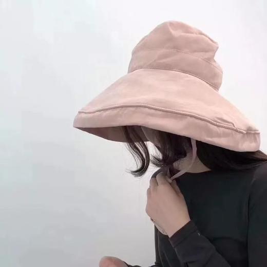 明星们都爱不释手的渔夫帽，不妨来一顶！软妹文艺帽子大沿防晒遮阳帽! 商品图4