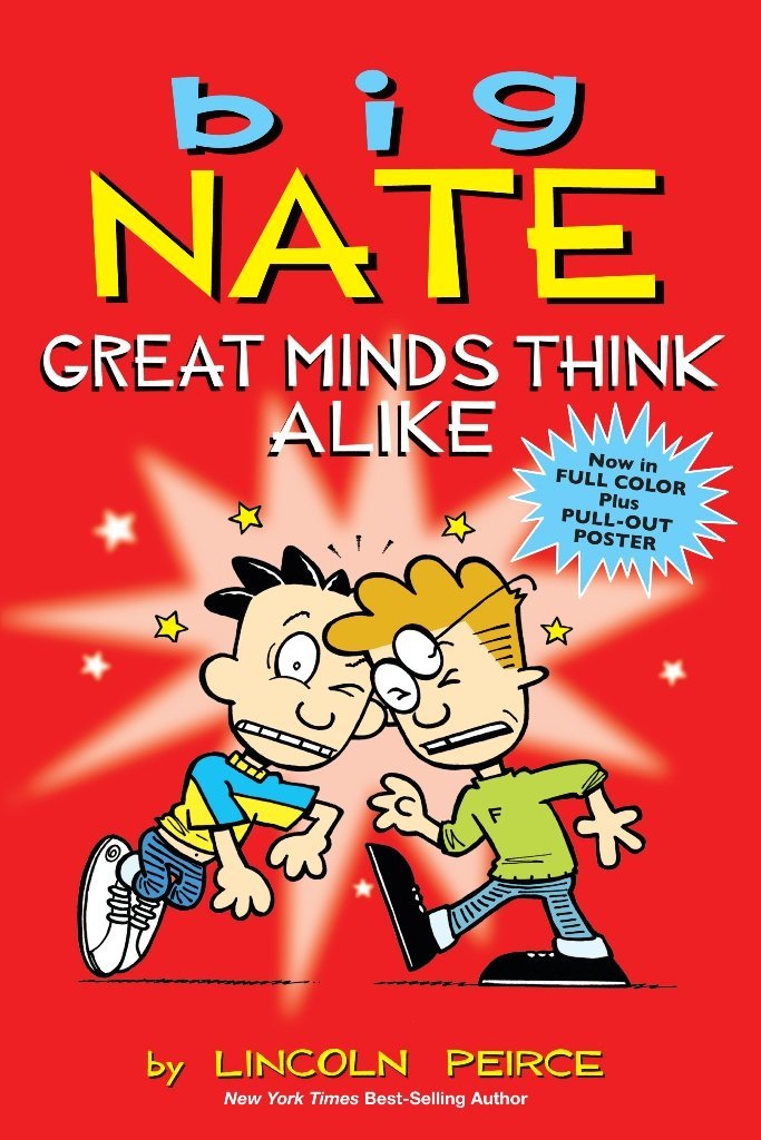 英文原版绘本 big nate: great minds think alike 英雄所见略同 提升