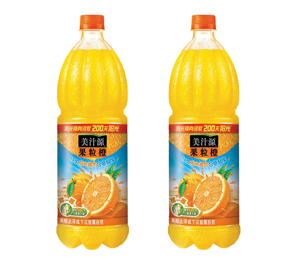 美汁源果粒橙1.8l*2