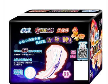 苏菲超熟睡420柔棉感纤巧夜用 4片 商品图1