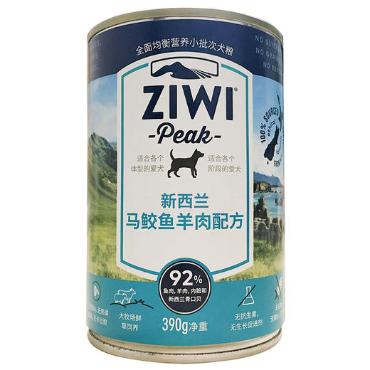 巅峰 马鲛鱼羊肉狗罐头 390g 商品图0