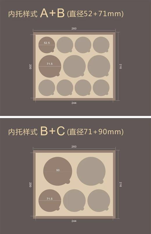 双层黑胡桃实木托盘式钱币收藏盒（SH丁酉年新款） 商品图9