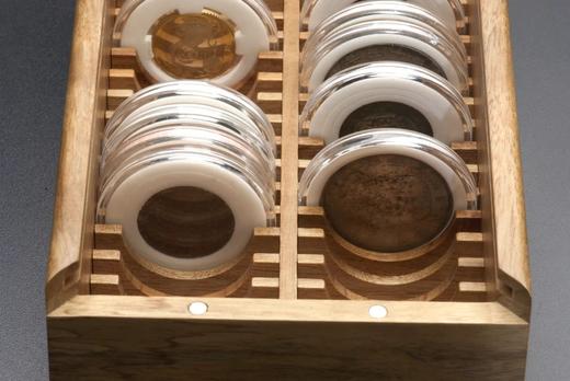 双排樟木40只装52圆盒抽拉钱币盒（40ZA） 商品图9