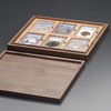 黑胡桃(枫木)单层实木托盘(6枚装PCGS型) 商品缩略图0