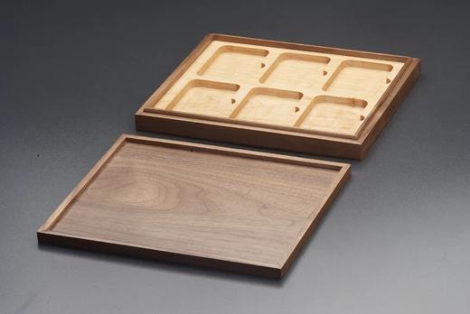 黑胡桃(枫木)单层实木托盘(6枚装NGC型) 商品图6