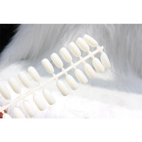 美甲凹型白色甲片 练习甲片色卡甲片