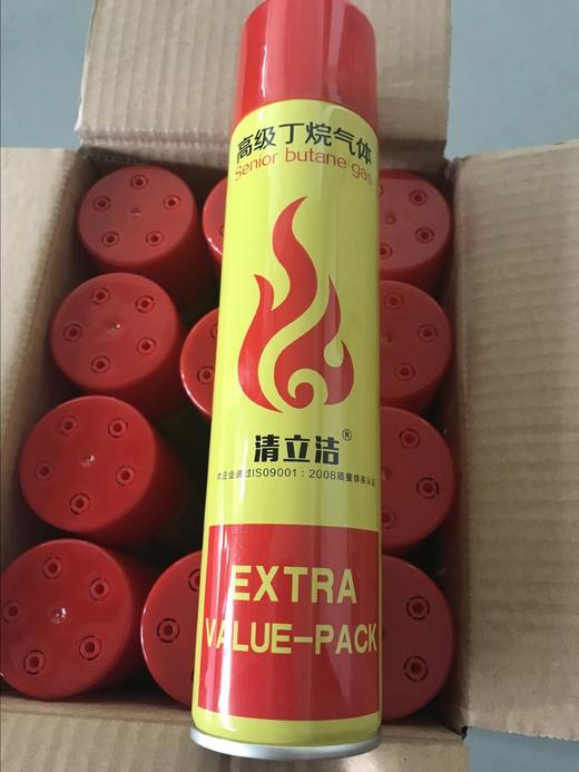 丁烷气 （清立洁红色）96瓶/件 280ML/瓶  商品代码17012 商品图0
