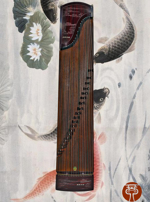 敦煌牌 古筝 S98J 凤枝吟月 花港观鱼图案 商品图1