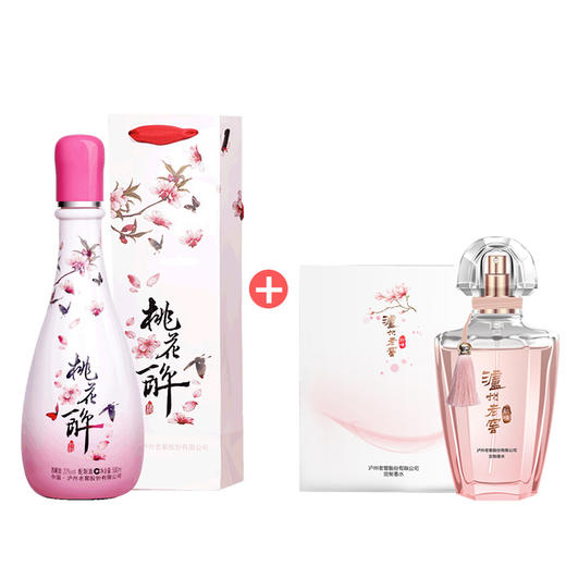 【泸州老窖酒名堂】22度时尚版桃花醉500ml+顽味香水30ml组合 商品图1