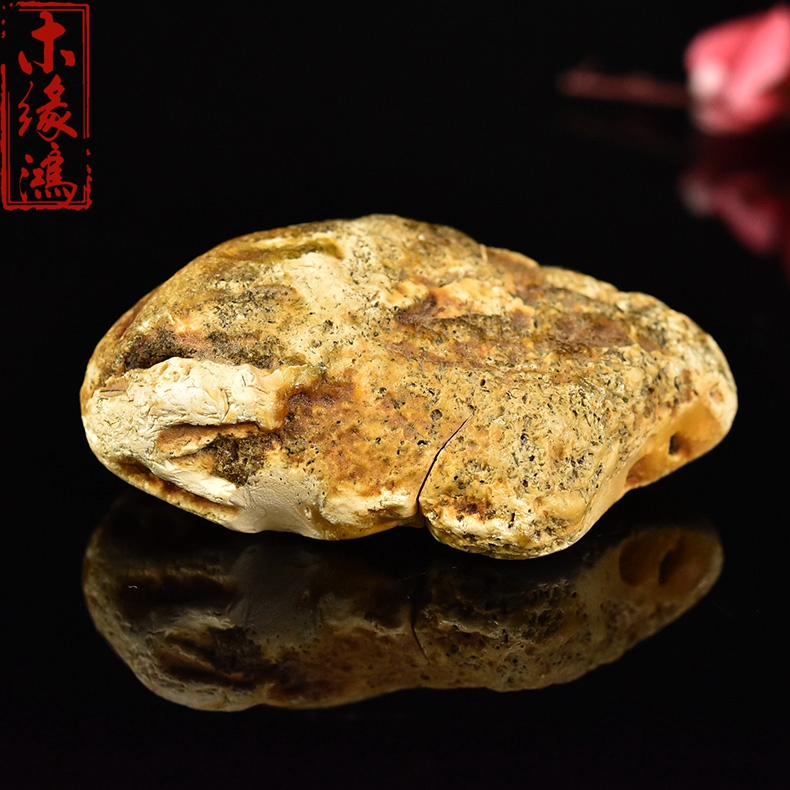 波罗的海天然《白蜜蜡原石》手把玩件