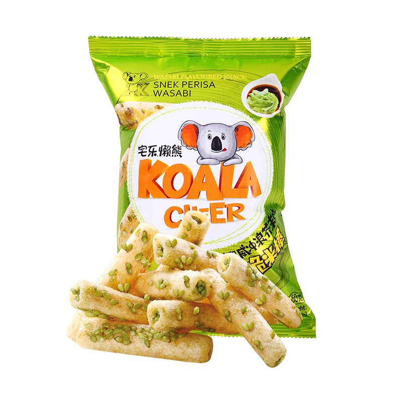 010宅乐懒熊脆米棒挪威冲浪芥末味