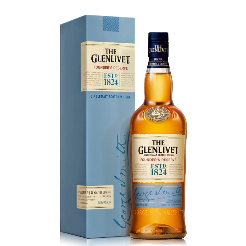 英国进口glenlivet格兰威特创始人甄选威士忌700ml