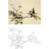 俞致贞工笔花鸟白描底稿-花卉《打破碗花》-斗方小品册页-JV63 商品缩略图0