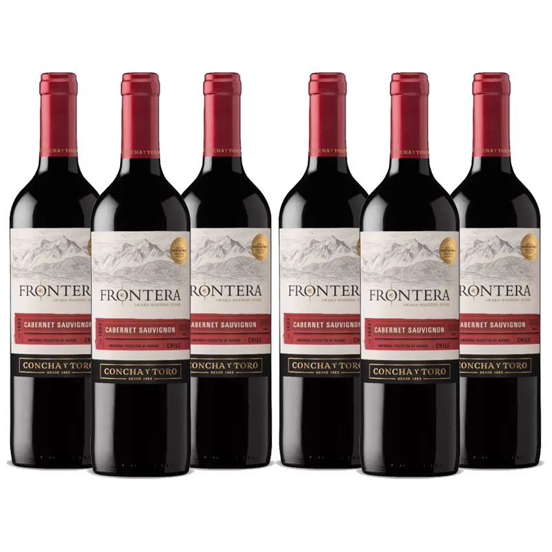 【6pack】frontera cabernet sauvignon, chile central valley