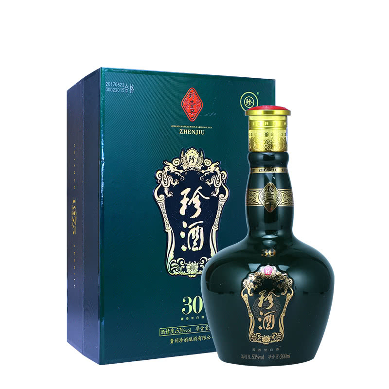 53°珍酒珍三十 贵州酱香型白酒500ml