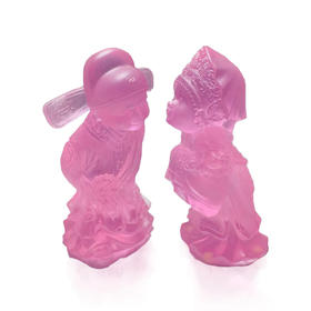 琉璃摆件 百年好合 商务馈赠