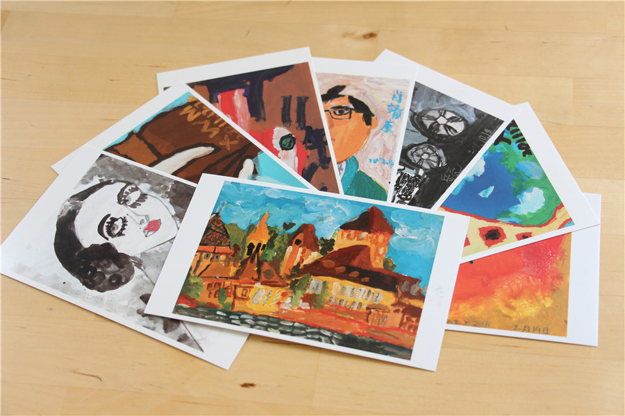 《童话里的城堡》——心智障碍青少年绘画作品衍生品