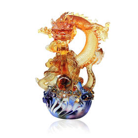 琉璃摆件 龙腾四海 大小 商务馈赠