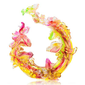 琉璃摆件 金玉满堂（红大） 金玉满堂（蓝小） 商务馈赠