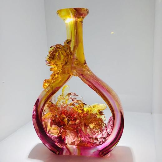 琉璃摆件 富贵花开 商务馈赠 商品图2