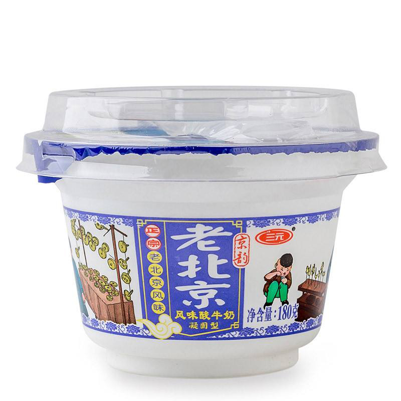三元老北京凝固型酸牛奶180g