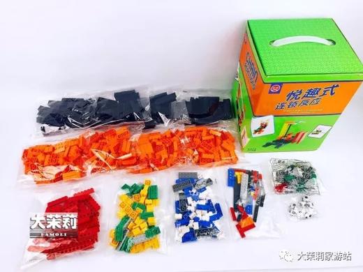 比乐高更好玩更益智的《悦趣式连锁反应》套装，35种乐高式积木 / 524块积木 / 视频带娃玩 商品图1