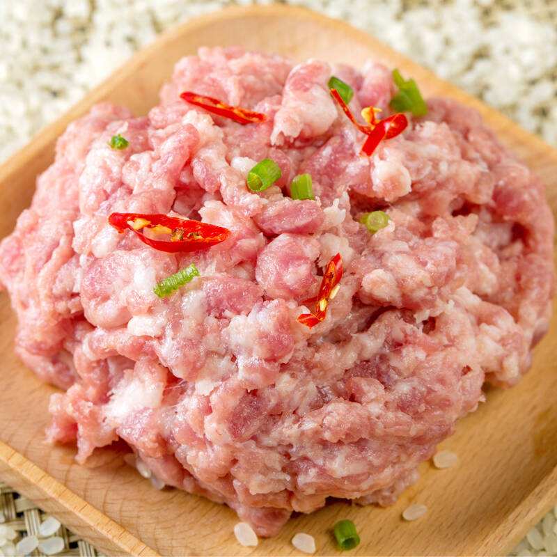 新鲜现打猪肉馅【白猪】