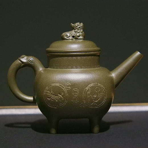 【云山】四鼎祥瑞紫砂壶本山绿泥送礼自用收藏 茶饼 冲泡 商品图2