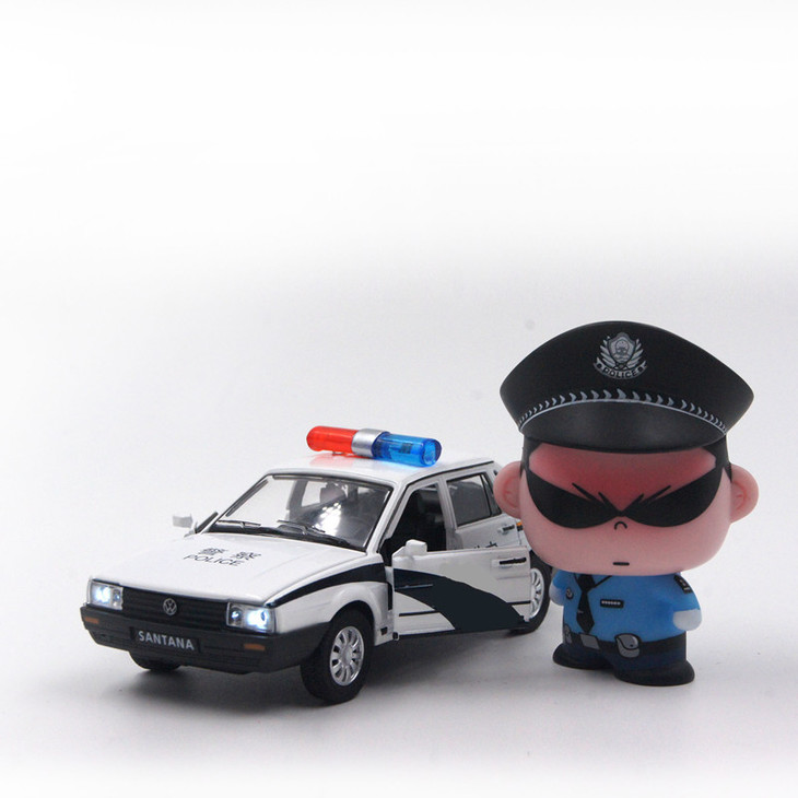叱咤小警警车系列—大众桑塔纳警车经典款