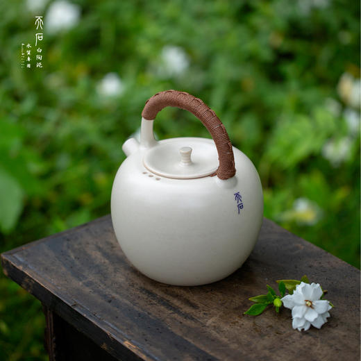 天石手工陶泥壶 草木灰釉大平安壶 提梁壶 功夫煮茶陶壶 茶具 商品图1