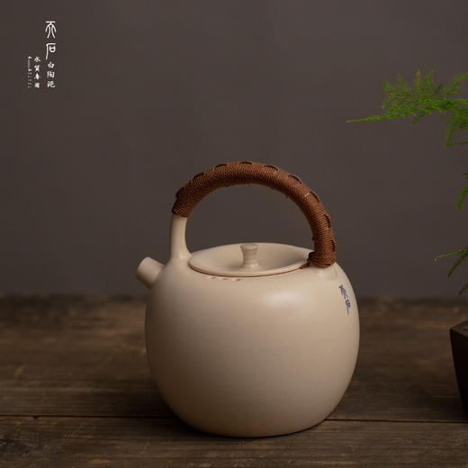 天石手工陶泥壶 草木灰釉大平安壶 提梁壶 功夫煮茶陶壶 茶具 商品图4