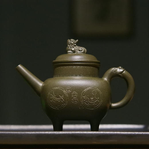 【云山】四鼎祥瑞紫砂壶本山绿泥送礼自用收藏 茶饼 冲泡 商品图1